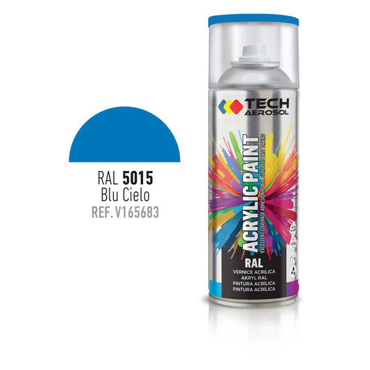 SPRAY ACRILICO BLU CIELO 400ML RAL 5015.