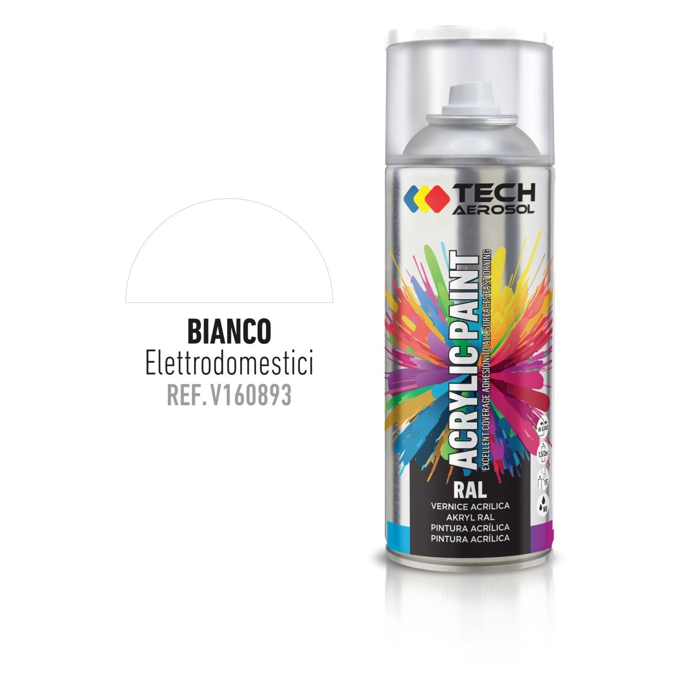 SPRAY ACRILICO BIANCO 400ML RAL 9200.