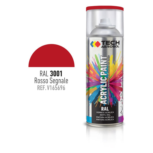 SPRAY ACRILICO ROSSO SEGNALE 400ML RAL 3001.