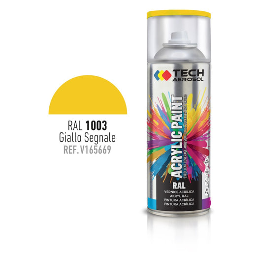 SPRAY ACRILICO GIALLO SEGNALE 400ML RAL 1003.