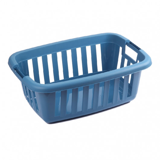 CESTA PORTABIANCHERIA 55X21XH37CM BLU.