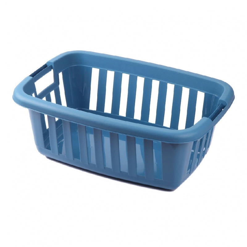 CESTA PORTABIANCHERIA 55X21XH37CM BLU.