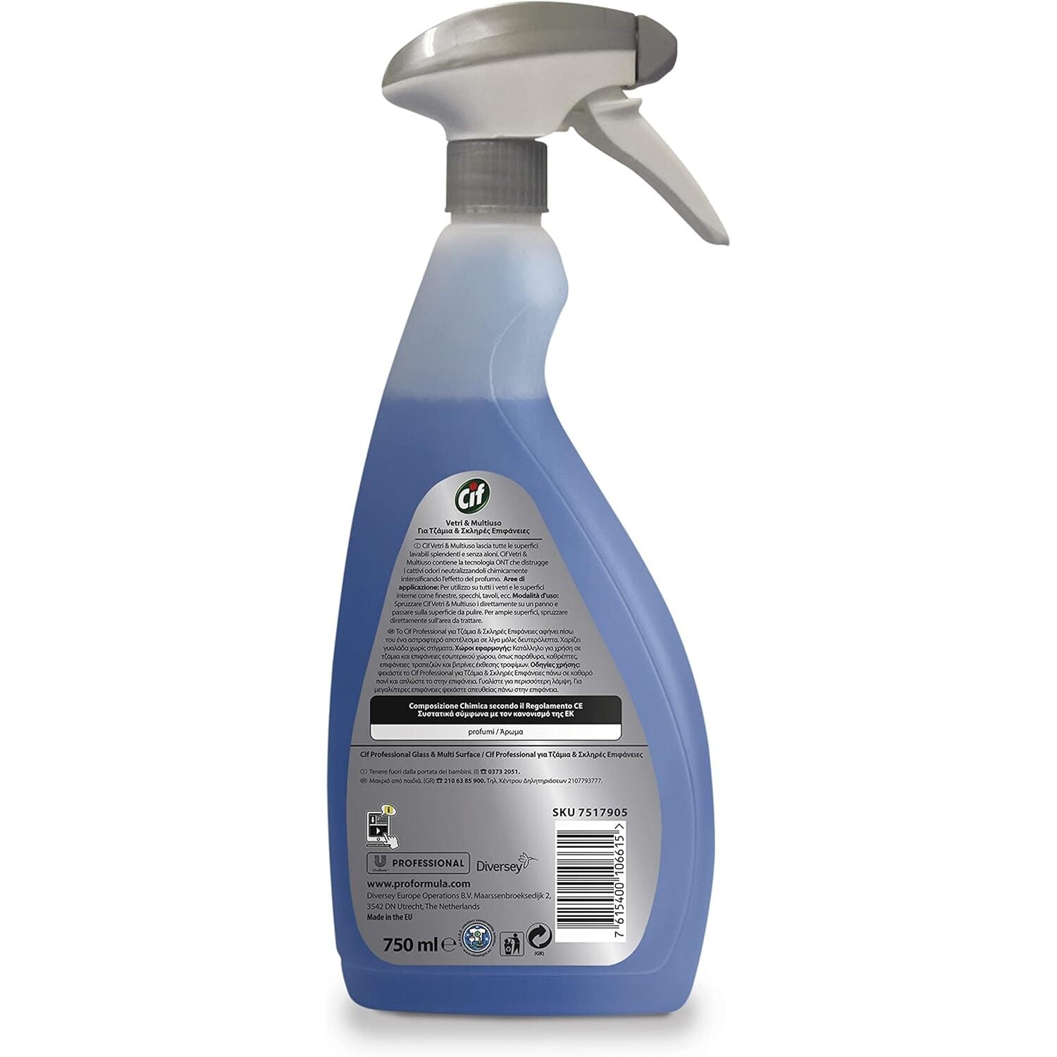 DETERGENTE VETRI E MULTIUSO 750ML CIF.