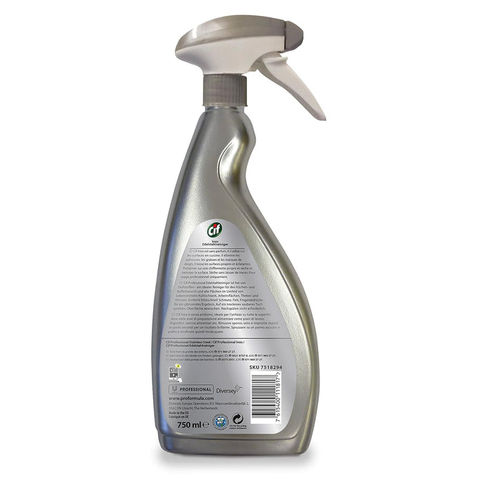 DETERGENTE ACCIAIO INOX 750 ML CIF.