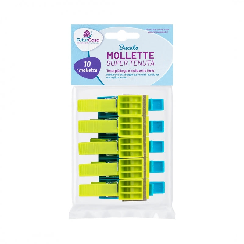 SET 10 MOLLETTE IN PLASTICA SUPER TENUTA.