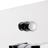 Rubinetto doccia incasso con deviatore, linee minimali e squadrate della serie cube waterfall