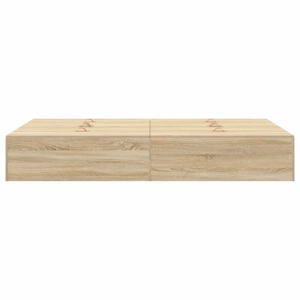 Struttura letto con contenitore Rovere Sonoma 120 x 200 cm 3335367