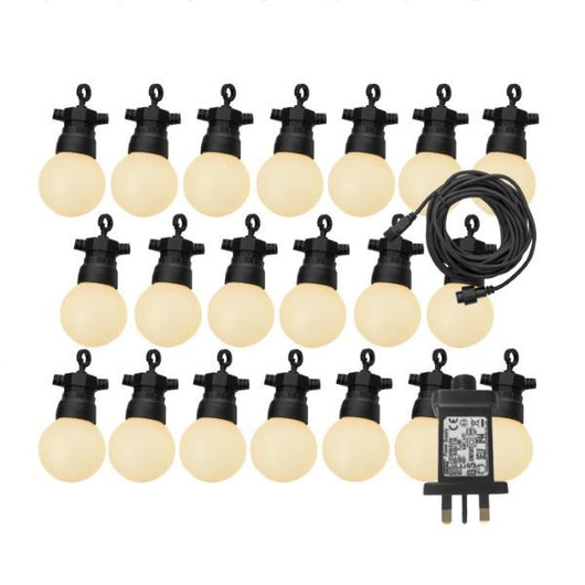 CATENA LUMINOSA PER ESTERNO 20 LUCI 11LM 24V (TRASF.INCLUSO) HONOLULU LUXFORM