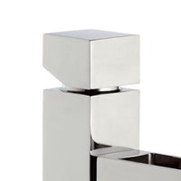 Rubinetto lavabo con bocca a cascata elegante e raffinato made in italy - serie cube waterfall