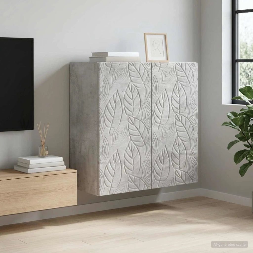 Mobiletto a muro Grigio Cemento 59 x 31 x 60 cm 898748