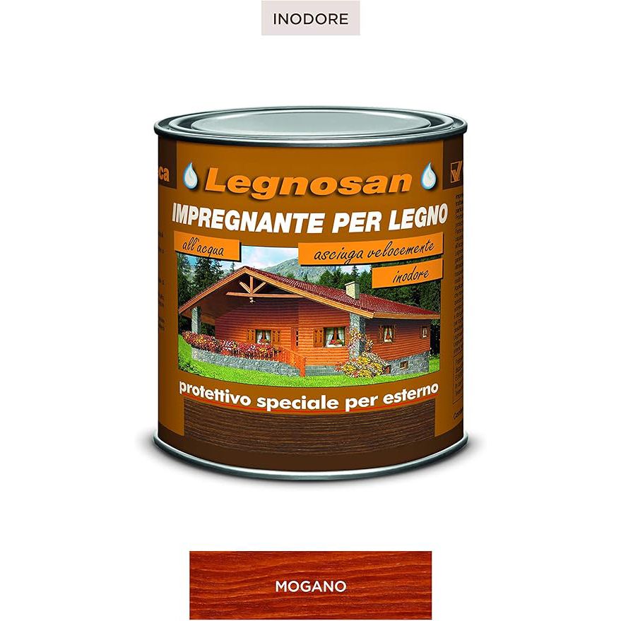 IMPREGNANTE MOGANO ALL'ACQUA ML750 LEGNOSAN DI VELECA