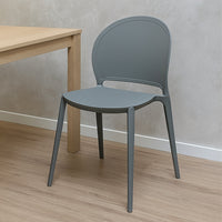 SEDIA INES 54X48XH81CM GRIGIA.