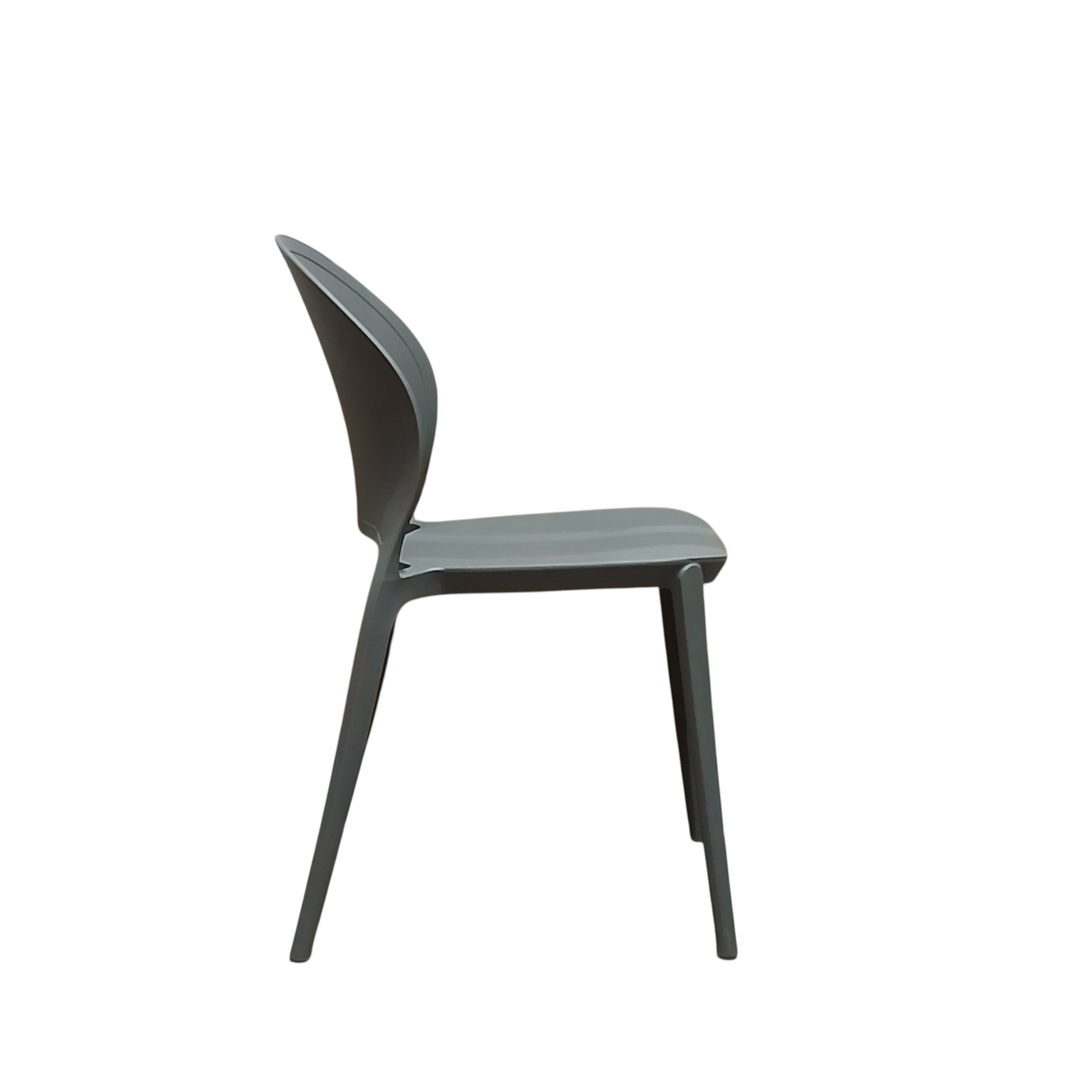 SEDIA INES 54X48XH81CM GRIGIA.