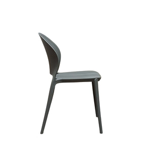 SEDIA INES 54X48XH81CM GRIGIA.