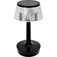 Lampada da Tavolo a LED Ricaricabile JUN | Nera,  tre tonalità di colore