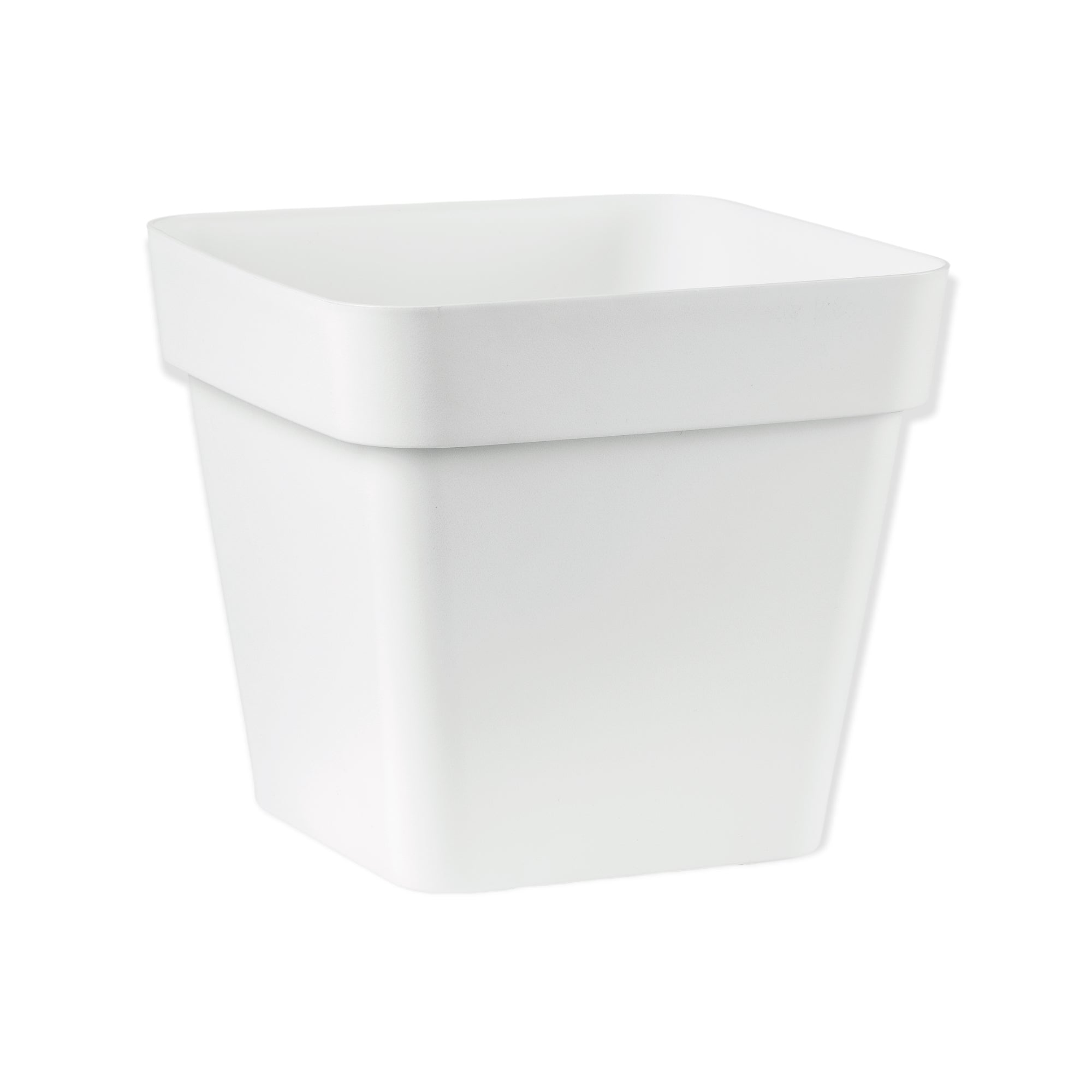 Vaso Cleo quadrato in plastica 34 cm Veca Color: BIANCO