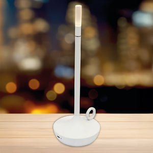 LAMPADA DA TAVOLO LUMIÈRE RICARICABILE USB BIANCA