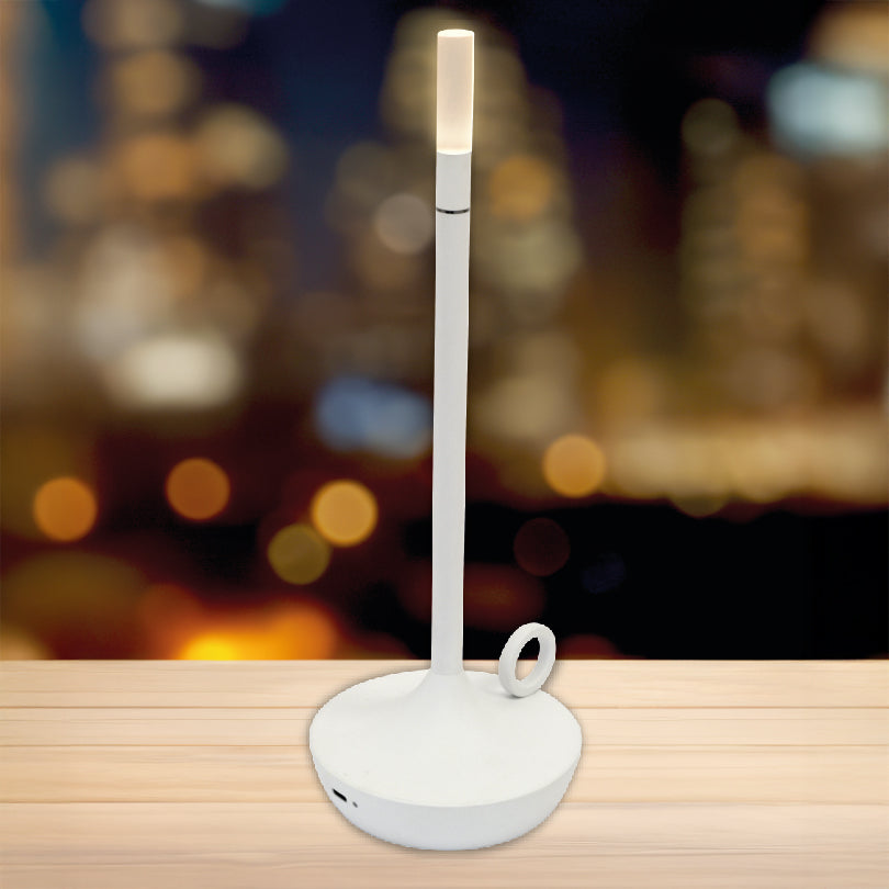 LAMPADA DA TAVOLO LUMIÈRE RICARICABILE USB BIANCA