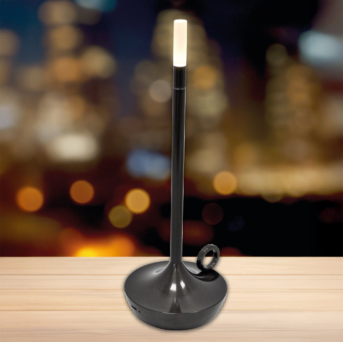 LAMPADA DA TAVOLO LUMIÈRE RICARICABILE USB NERA ANTRACITE