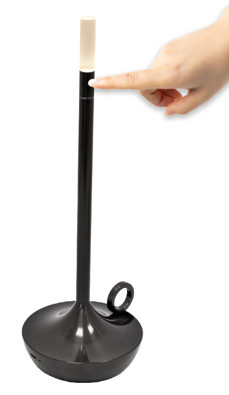 LAMPADA DA TAVOLO LUMIÈRE RICARICABILE USB NERA ANTRACITE