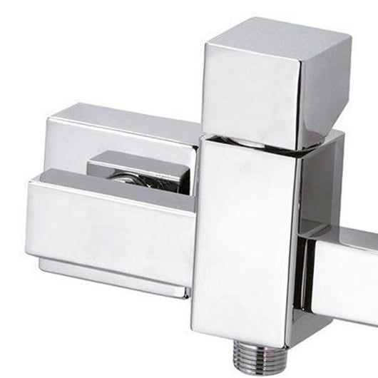 Rubineto cube waterfall per esterno doccia, design quadro e minimale
