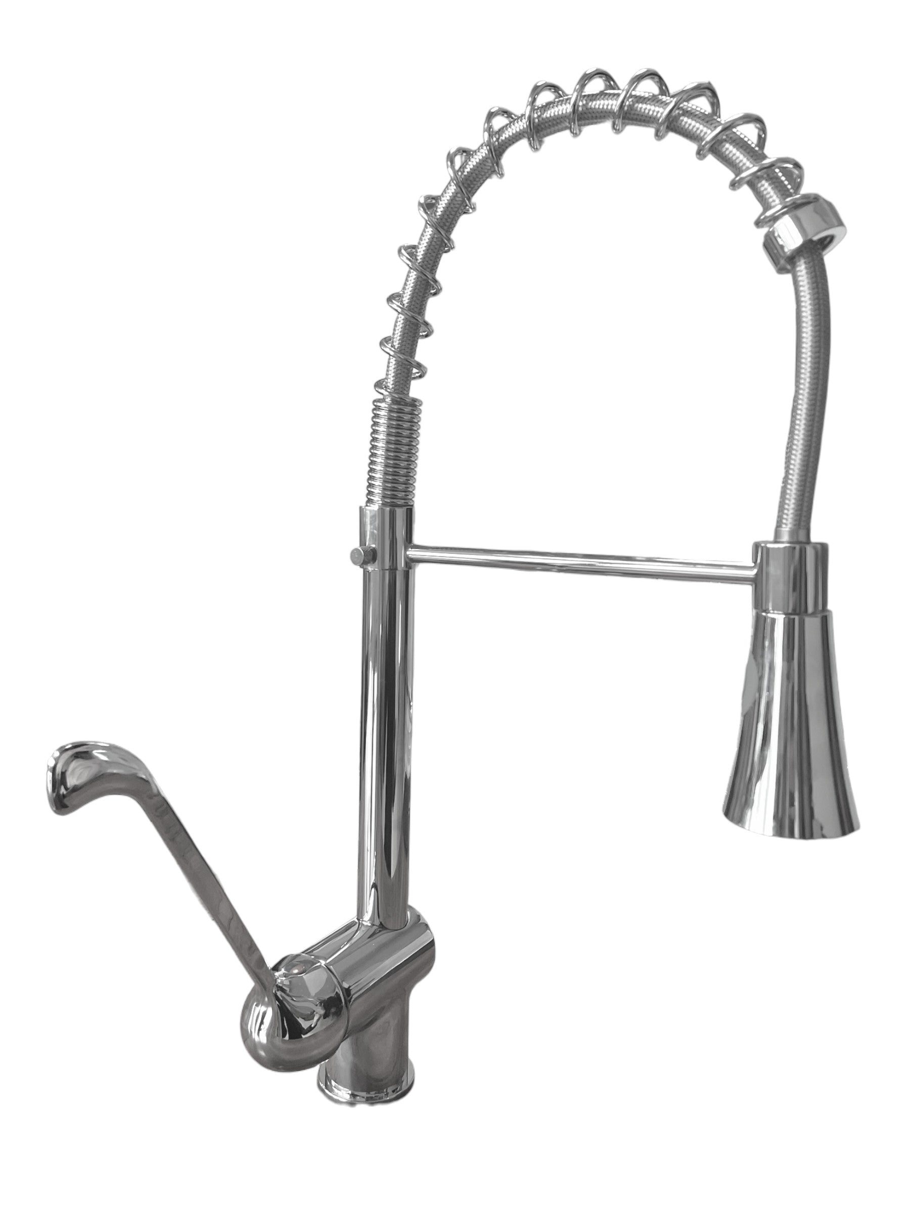 Rubinetto miscelatore estrabile con leva clinica e doccetta multigetto