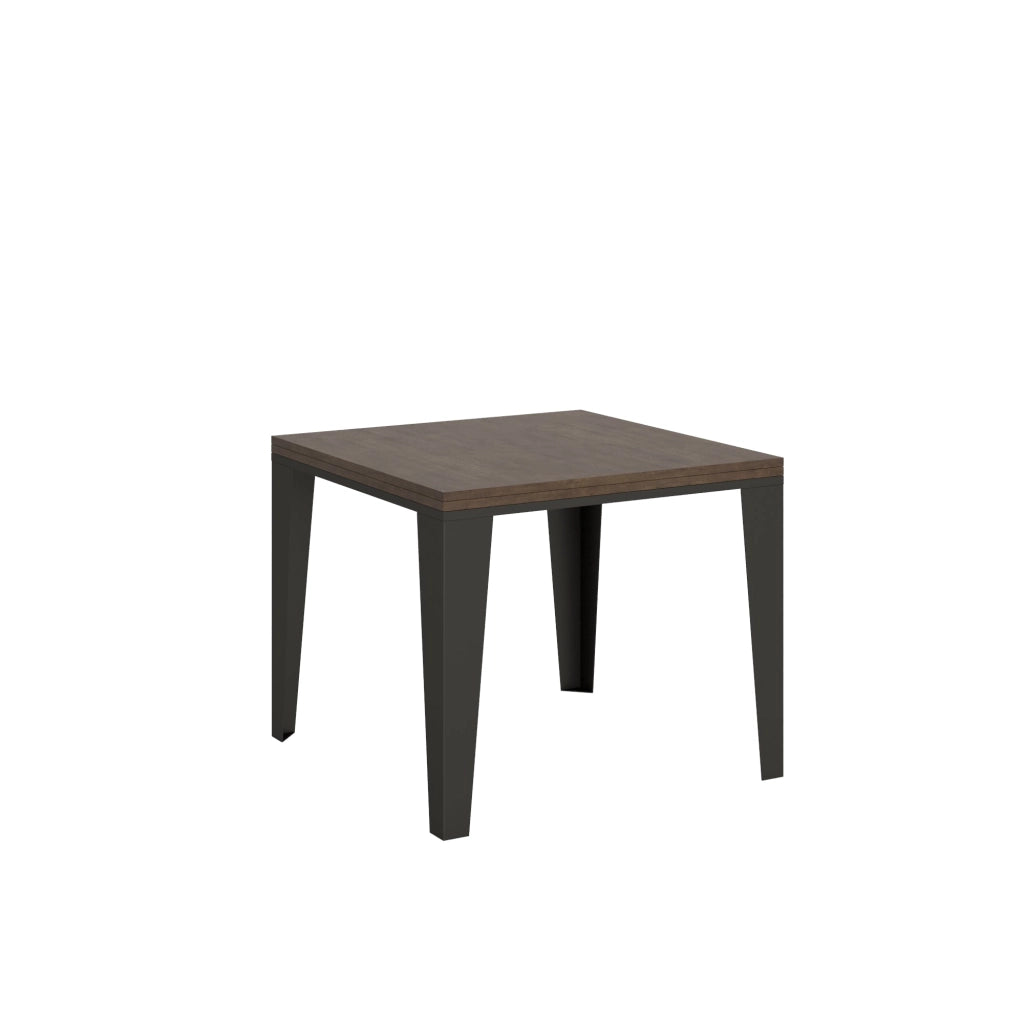 Tavolo Allungabile 90-180x90x80-78 cm Flame Libra Noce