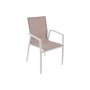 SET di DUE SEDIE IN ALLUMINIO CON BRACCIOLI TORTORA, CASACOLLECTION