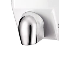 Asciugamani elettrico con pulsante bianco