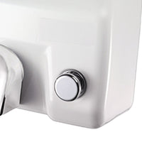 Asciugamani elettrico con pulsante bianco