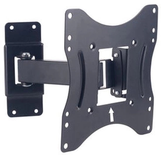 Sostegno per TV con braccio oscillante, adatto per schermi da 10 a 42 pollici (25,4 a 106,7 cm), girevole e regolabile in angolo per massimo comfort di visione.