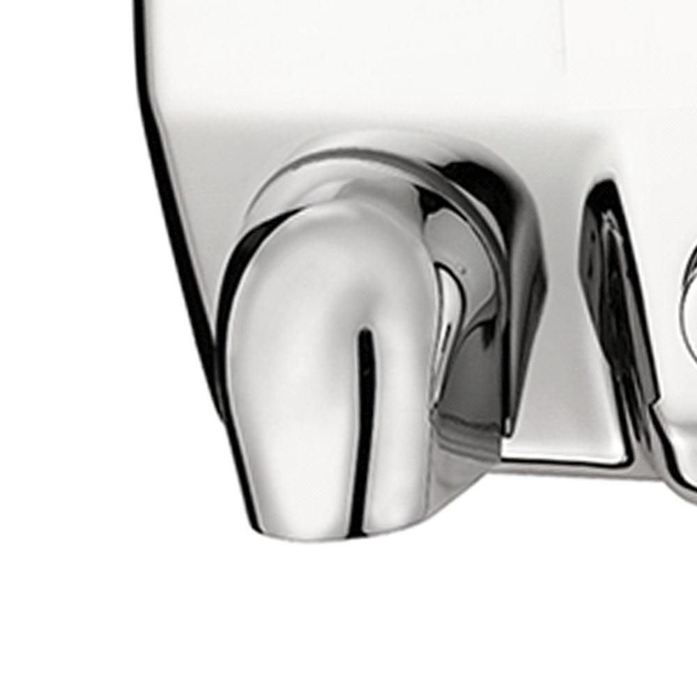 Asciugamani elettrico con pulsante lucido