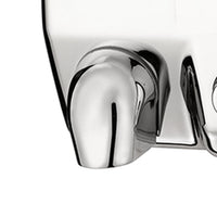 Asciugamani elettrico con pulsante lucido