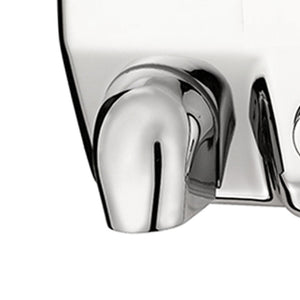 Asciugamani elettrico con pulsante lucido