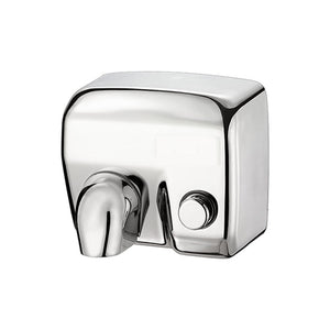 Asciugamani elettrico con pulsante lucido