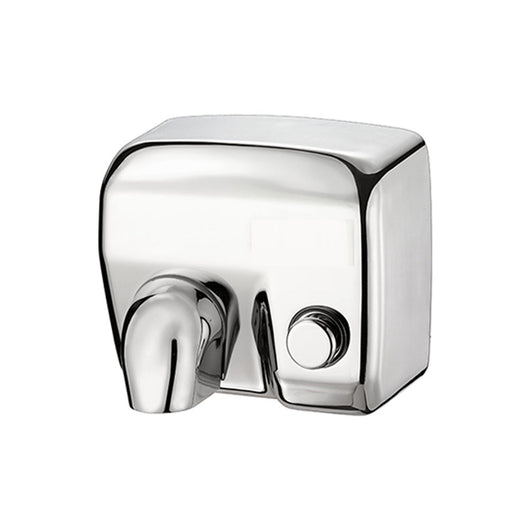 Asciugamani elettrico con pulsante lucido