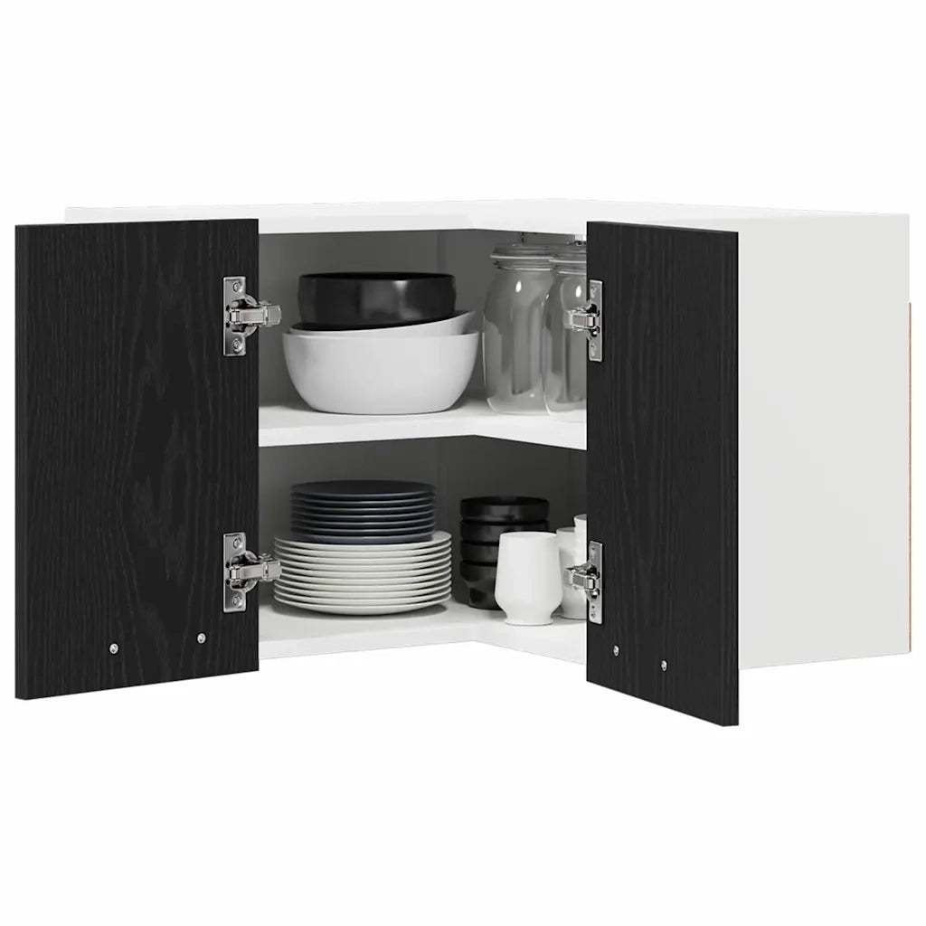 Armadio pensile | Mobile da Cucina Rovere Nero e Bianco 57 x 57 x 40 cm