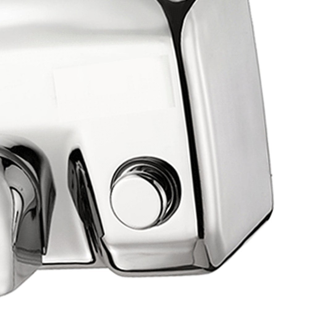 Asciugamani elettrico con pulsante lucido