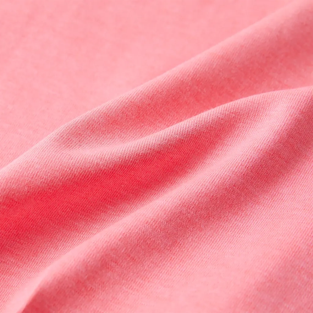 Maglietta da Bambina Rosa Fluo Brillante 92 11249