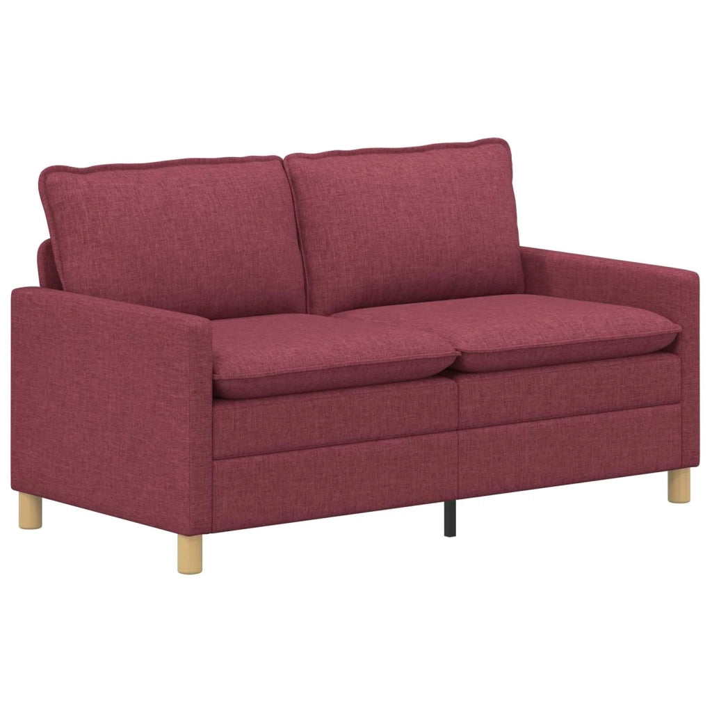 Set di divani 2 pz Rosso Vino Tessuto 3417140