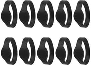 Cinturino RFID con 10 tag - Impermeabile IP68 - Cinturino in silicone - Controllo di accesso - Adatto per piscine/scholae sportive - Frequenza stabile 125 kHz - Cinturino di accesso