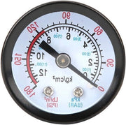 Componenti compressore a aria - manometro a goccia rotondo 0-180 psi Y40 Iron Shell - strumento manometro per compressore a vite compressore a pistone.