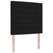 Testiera | Testata LED con strisce LED con Testiera | Testata Nero 90 cm Tessuto