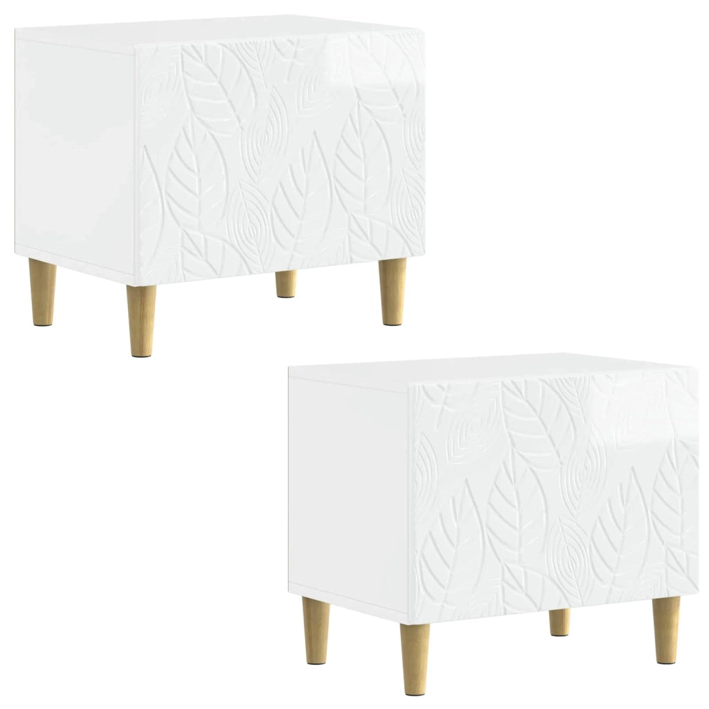 Mobile TV Bianco Lucido Legno ingegnerizzato 897119
