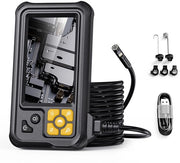 Endoscopio 1080P HD - Camera di ispezione con illuminazione - Schermo LCD da 4,3 pollici - IP67 Resistente all'acqua - Doppia lente - Estensore da 10 m