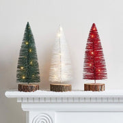 Set di 3 mini alberi di Natale preilluminati 12 pollici con LED batterie esaurite