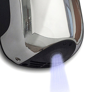 Asciugamano mini jet automatico con fotocellula cromato da 900 watt