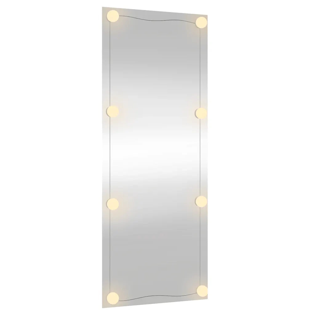 Specchio da Parete con Luci LED-Specchio a Muro-Specchio Decorativo 40x100 cm Vetro Rettangolare