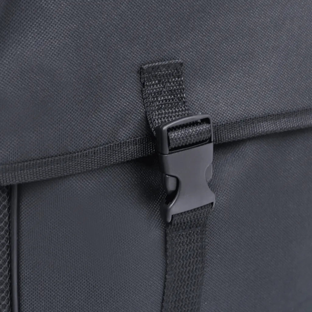 Borsa Doppia Bicicletta Impermeabile per Portapacchi 35 L Nero 93250