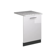 Vicco Pannello frontale della lavastoviglie Bianco lucido 60 cm , PL Marmo